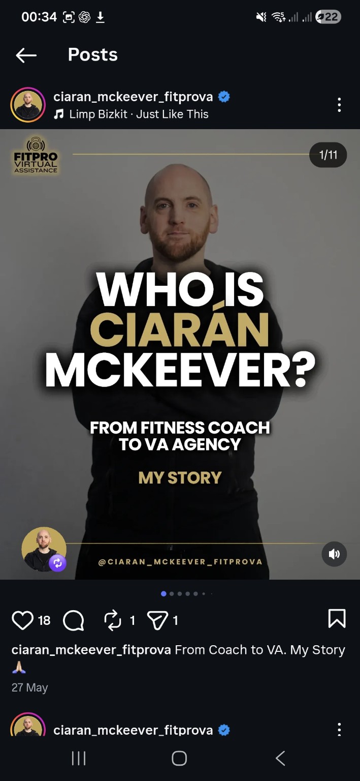 Ciarán coaching background